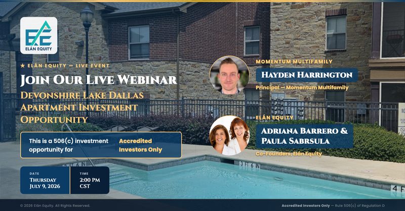 Elan Equity live webinar invite